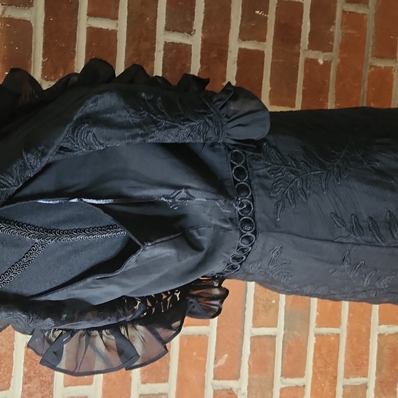 Fab'rik Black Lace Dress, Size Medium - Picture 7 of 9